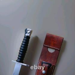 RARE Couteau de Combat Baïonnette Suisse Dague Militaire WECHNER AG W. VONESCH Vintage