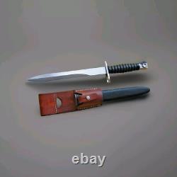 RARE Couteau de Combat Baïonnette Suisse Dague Militaire WECHNER AG W. VONESCH Vintage