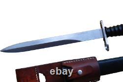 RARE Couteau de Combat Baïonnette Suisse Dague Militaire WECHNER AG W. VONESCH Vintage