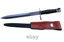 RARE Couteau de Combat Baïonnette Suisse Dague Militaire WECHNER AG W. VONESCH Vintage