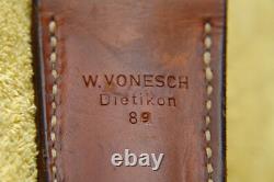 RÉSERVE COUTEAU COMBAT BAÏONNETTE SUISSE DAGUE MILITAIRE WECHNER AG W. VONESCH VINTAGE