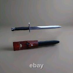 RÉSERVE COUTEAU COMBAT BAÏONNETTE SUISSE DAGUE MILITAIRE WECHNER AG W. VONESCH VINTAGE