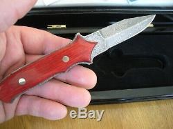 Rare 2001 Buck Limited Edition 970 Damas Dague Couteau 329/1000 Jamis Utilisé