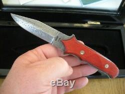 Rare 2001 Buck Limited Edition 970 Damas Dague Couteau 329/1000 Jamis Utilisé