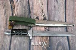 Rare Couteau Allemand De Combat Dagger K98 Mauser Remake W Scabbrd Armée Bulgare