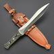 Rare! Handmade Combat Personnalisé Gladius Short Sword Dagger Blade Micarta Poignée