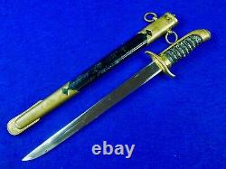Rare Japonais Japon Ww1 Dagger Tanto Couteau De Combat Avec Scabbrd