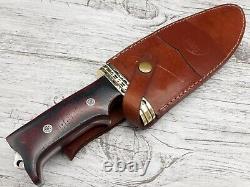 Rare Massive Fuller Combat Dagger Knife Micarta Handle Sheath<br/>
<br/>
Rarissime couteau de combat à lame massive avec manche en micarta et étui