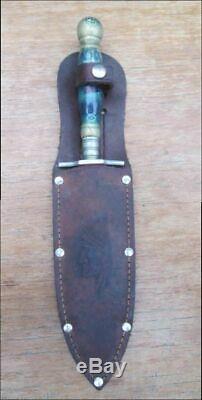Rare Ornement Vintage Utica Co. Allemagne Gx 5169 Mexicain Stiletto Dague Couteau