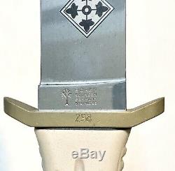 Rare Vintage Boker Allemagne Etats-unis D'infanterie Solingen Le Boot Dague Couteau Case Mint