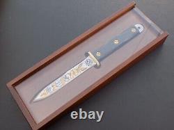 Rare Vintage EK Victoire dans le couteau de combat Pacific Fighting Dagger