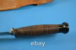 Rare Wwii Case XX Combat Utility Knife Dagger With Leather Sheath