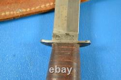 Rare Wwii Case XX Combat Utility Knife Dagger With Leather Sheath