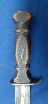 Rare Wwii U.s. San Antonio Iron Works Couteau De Combat, Poignard, Épée