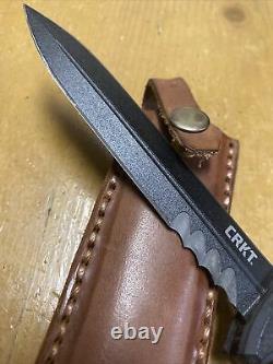 Rare/discontinued Crkt 2080 Sangrador Dagger Fixed Blade Knife With Custom Sheth