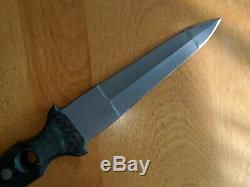 Ray Rogers Carcara 5 Couteau Combat Poignard Bg-42 Noir / Turquoise Manche Micarta