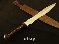 Roman Gladius Lame en acier D2 fabriquée sur mesure, épée de guerrier à lame courte historique