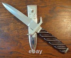 Ron Frazier Présentation Sur Mesure Dagger Knife W Nickel Silver Sheath Stupéfiant