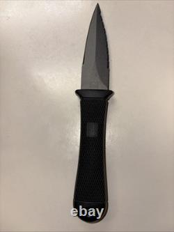 SOG JAPAN Seki, COUTEAU DE BOTTES MINI PENTAGON À LAME DENTELÉE AVEC ÉTUI EN CUIR NOUVEAU VINTAGE