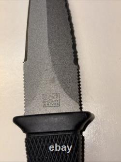 SOG JAPAN Seki, COUTEAU DE BOTTES MINI PENTAGON À LAME DENTELÉE AVEC ÉTUI EN CUIR NOUVEAU VINTAGE