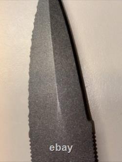 SOG JAPAN Seki, COUTEAU DE BOTTES MINI PENTAGON À LAME DENTELÉE AVEC ÉTUI EN CUIR NOUVEAU VINTAGE