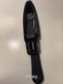 SOG JAPAN Seki, COUTEAU DE BOTTES MINI PENTAGON À LAME DENTELÉE AVEC ÉTUI EN CUIR NOUVEAU VINTAGE