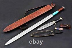 Saturday Sale Smith Main Forged Sword, Dague En Acier De Damas, Couteau De Poche