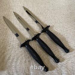 Série de couteaux commémoratifs Parker Combat Dagger 3 dans une boîte, en parfait état