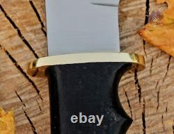Set de Couteaux de Chasse Dague en Acier D2 Fait Main et Couteau Bowie avec Poignée en Micarta + Étui