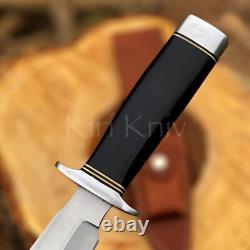 Set de Couteaux de Chasse Dague et Bowie en Acier D2 Fait Main avec Poignée en Micarta