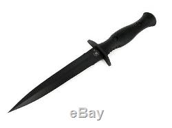 Spartan Blades Harsey Dague Couteau Noir Lame Noire Poignée Kydex Gaine Nouveau