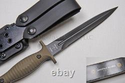 Spartan Blades V-14 Knife Dagger Pvd Avec Gaine Vert Micarta & Black Kydex