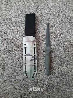 Spartan George V-14 Dagger À Lame Fixe Couteau Fighting Kydex Gaine