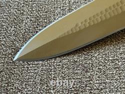 Stroup Knives 5 Dague OD Vert/Beige Acier 1095 Fabriqué aux États-Unis