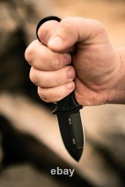TOPS Knives I. C. E. Dague ICED-02 en acier 1095, USA, G10 noir, Kydex Beta Loops