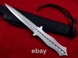 Titan Edge 15 couteau de chasse dague tactique de combat d'extérieur à lame fixe en acier D2