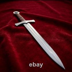Titan Edge 24 dague courte de chevalier en acier carbone 1095 fabriquée à la main, couteau épée courte Titan Edge 24 dague courte de chevalier en acier carbone 1095 fabriquée à la main, couteau épée courte