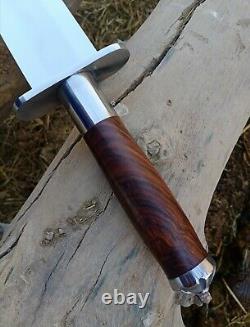 Toothpick Dagger Knife/handmade Knife/d2 En Acier Mirreur Polish Blade 17,5 En