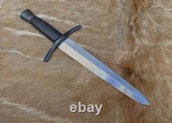 Ubr Couteau de chasse en acier D2 fait main personnalisé avec étui en cuir