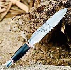 Ubr Couteau de chasse poignard fait main en acier D2 avec manche en Micarta