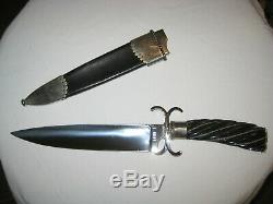Us Custom Made Main Lloyd Hale Bowie / Dagger Fighting Knife & Fourreau Case
