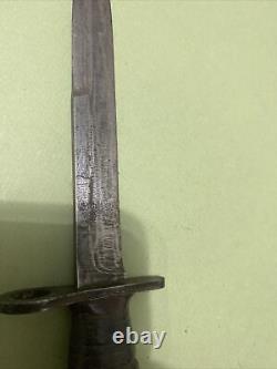 VTG Couteau de combat américain M3 original sans fourreau rare non marqué 5ème production