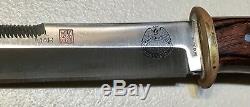 Vintage 1980 Al Mar Border Patrol Seki Japon Fighting Dague Couteau Withsheath