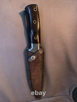 Vintage 1980 Al Mar Seki Japon 3004 Sere Fighting Dagger Knife Handmade Case