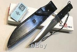 Vintage 1980 Al Mar Seki Japon Fighting Dague Couteau Fourreau Case Papiers Monnaie