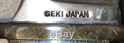 Vintage 1980 Al Mar Seki Japon Fighting Dague Couteau Withnylon Gaine Monnaie