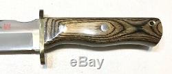 Vintage 1980al Mar Seki Japon Fighting Dague Couteau Le188 / 200 Gaine 13