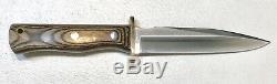 Vintage 1980al Mar Seki Japon Fighting Dague Couteau Le188 / 200 Gaine 13