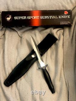 Vintage 80s Valor Miami/seki 408 Boot Dagger Fighting Knife Withsheath