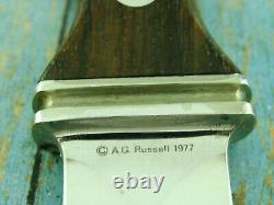 Vintage A G Russell Ark 1977 Allemand Sting Boot Dagger Dirk Couteau Couteau Couteau